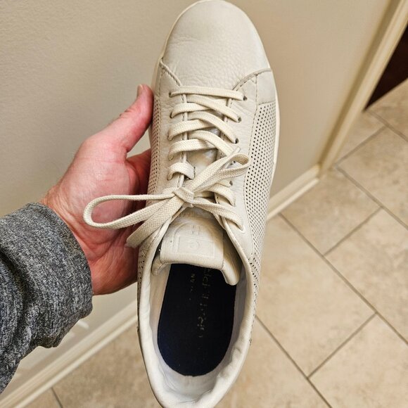 Cole Haan Men's GrandPro Leather Sneakers, Lt Gray, Sz 10 - Picture 11 of 16